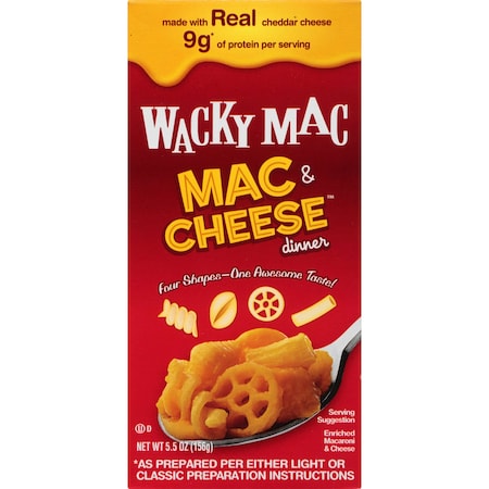 Wacky Mac 5.5 oz. Wacky Mac & Cheese, PK24 901829